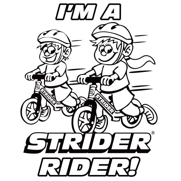 I'm A Strider Rider coloring sheet